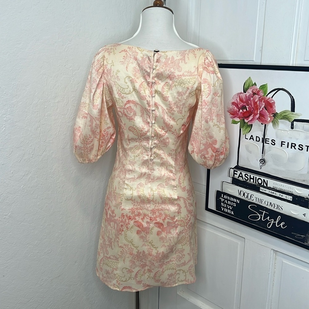 NWT Laura Ashley x Urban Outfitters Floral Mini Dress Size S - Picture 4 of 8